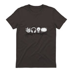 Autism Awareness Acceptance Shirt Support Mom Women Kid in Dark Chocolate - back view
