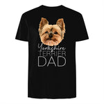Dog Dad Yorkshire Terrier – Chien Papa in Black - back view