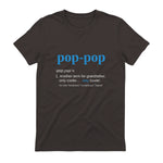 Pop Pop Gifts Grandpa Fathers Day in Dark Chocolate - back view