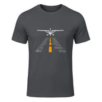 Avion RC Pilot Aéroport Piste Phonetic Alphabet Petit Avion in Charcoal - front view