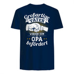 Großartige Väter werden zum Opa befördert Enkel Bester Papa in Navy - back view