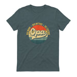 Opa Geschenke Lustig Großvater Geschenkidee Spruch Opa in Dark Heather - back view