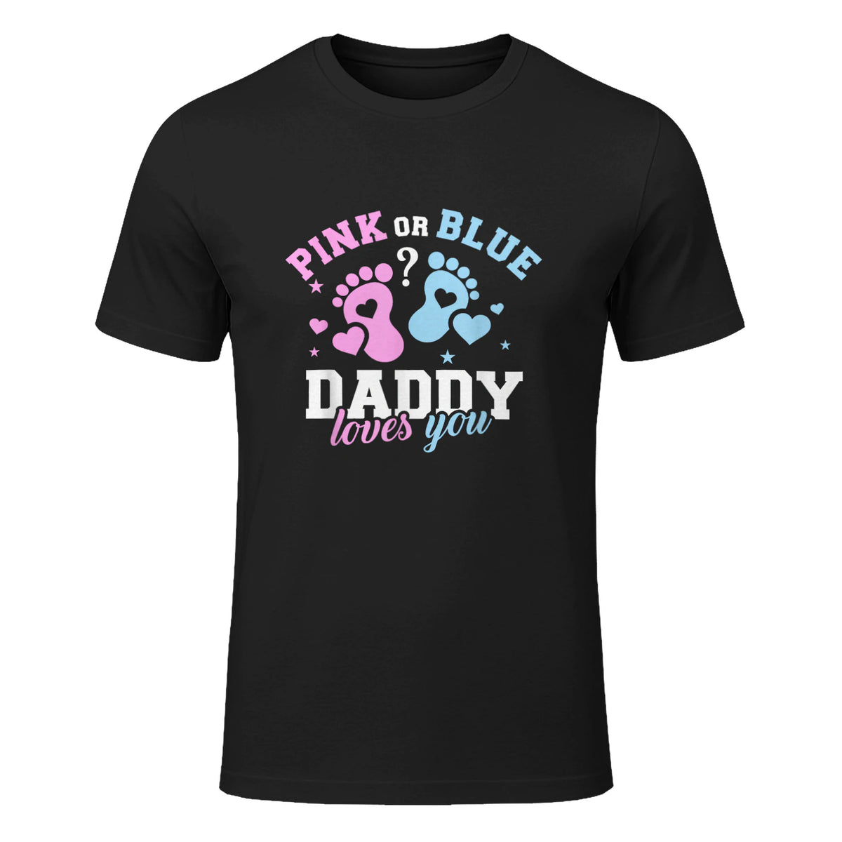 Gender Reveal Daddy dad in Black - front view