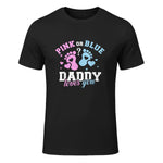 Gender Reveal Daddy dad in Black - front view