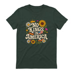 No King in America T-Shirt in Forest Green - back view