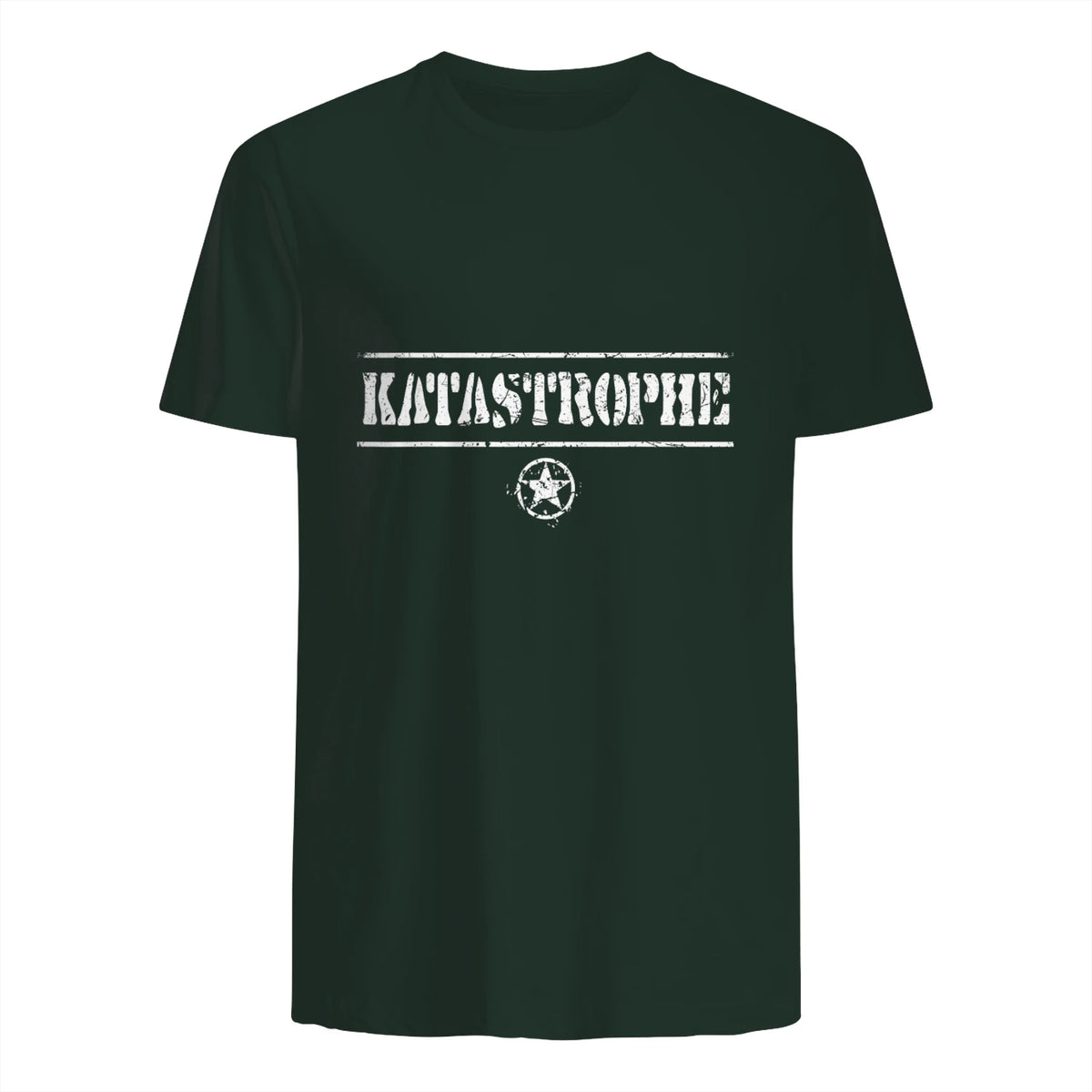 Katastrophe Alter, lustiger Spruch, USA Militär,Army in Forest Green - back view