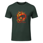 Thundercats Flare Circle Logo T-Shirt in Forest Green - front view