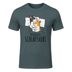Offizielles Schlafshirt Katze Kater Katzen in Dark Heather - front view