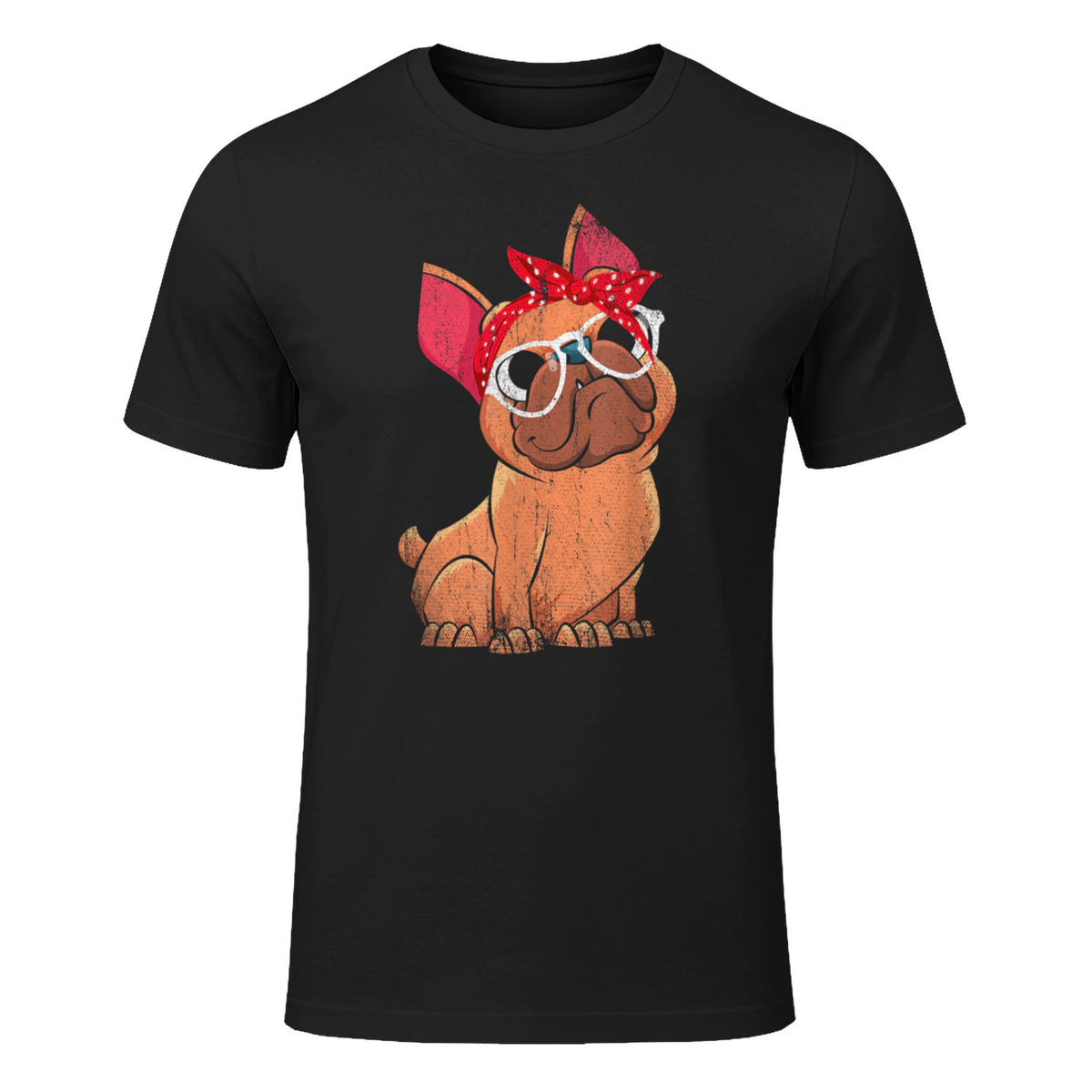 Frenchie Bulldog in Black - front view