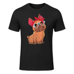 Frenchie Bulldog in Black - front view