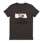 Süße Französische Bulldoggen Geschenke Offizielles Schlafshirt Schlafanzug Französische Bulldogge , Weiß, S, Kurz in Dark Chocolate - back view