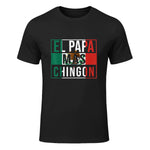 El Papa Mas Chingon - Funny best Mexican Dad Gift in Black - front view