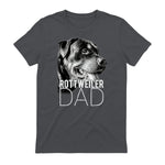 Dog Dad Rottweiler – Chiens Papa in Charcoal - back view