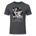 Dog Dad Rottweiler – Chiens Papa in Charcoal - front view