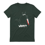 Chat Noir meurtrier drôle avec Couteau - Chat Noir Quoi in Forest Green - back view