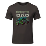 Monster Truck Dad T-Shirt in Dark Chocolate - front view
