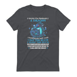 Five Signs I'm Probably a Dragon T-Shirt in Charcoal - back view