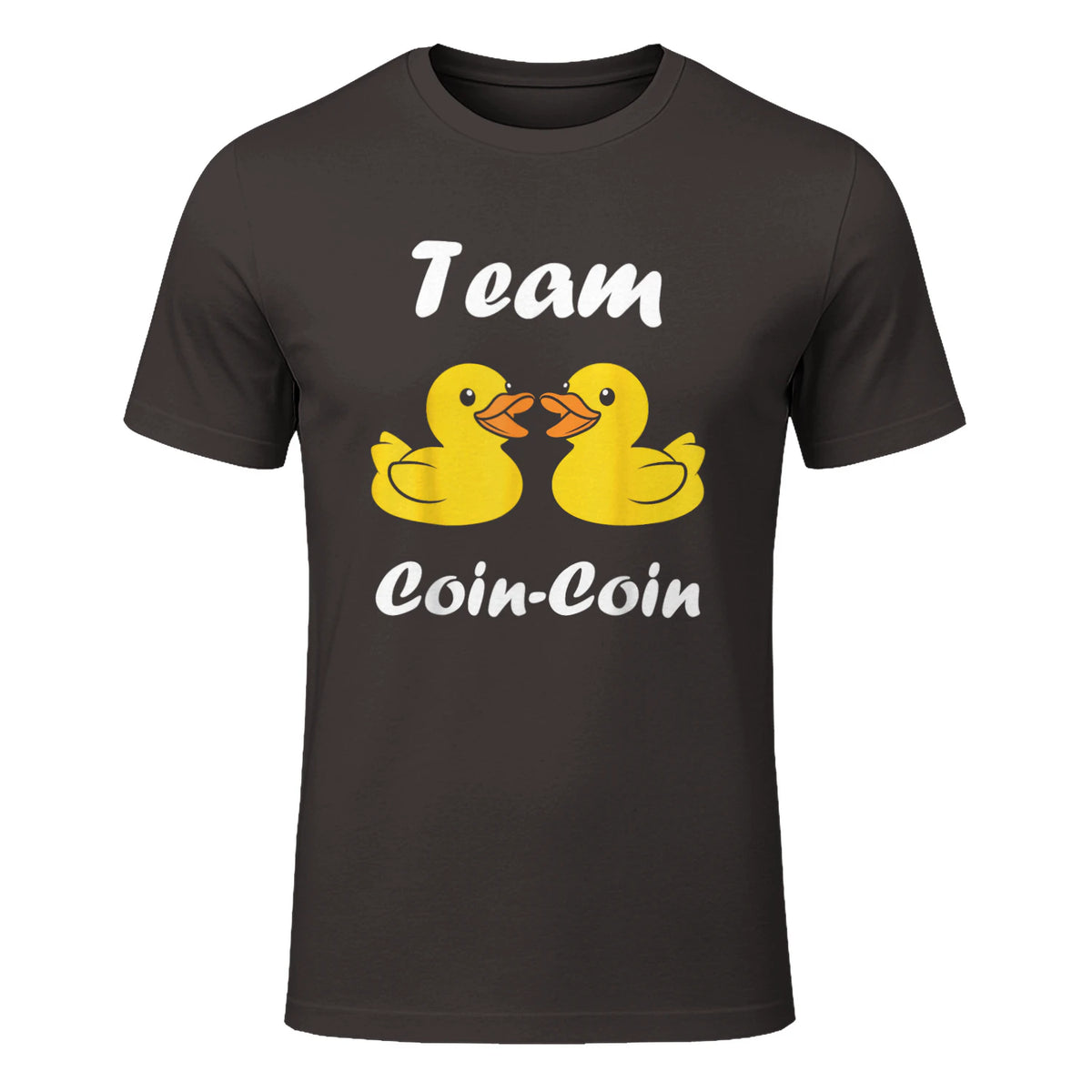 Citation Canard Enfant Humour Team Canards Coin-Coin in Dark Chocolate - front view