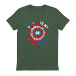 Autism is My Superpower Autism Awareness Autistic for Boys in Military Green - back view