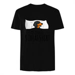 Offizielles Schlafshirt Schlafanzug Dackel Hund Geschenkidee in Black - back view