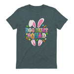 Egg Hunt Squad Bunny Happy Easter Day in Dark Heather - back view