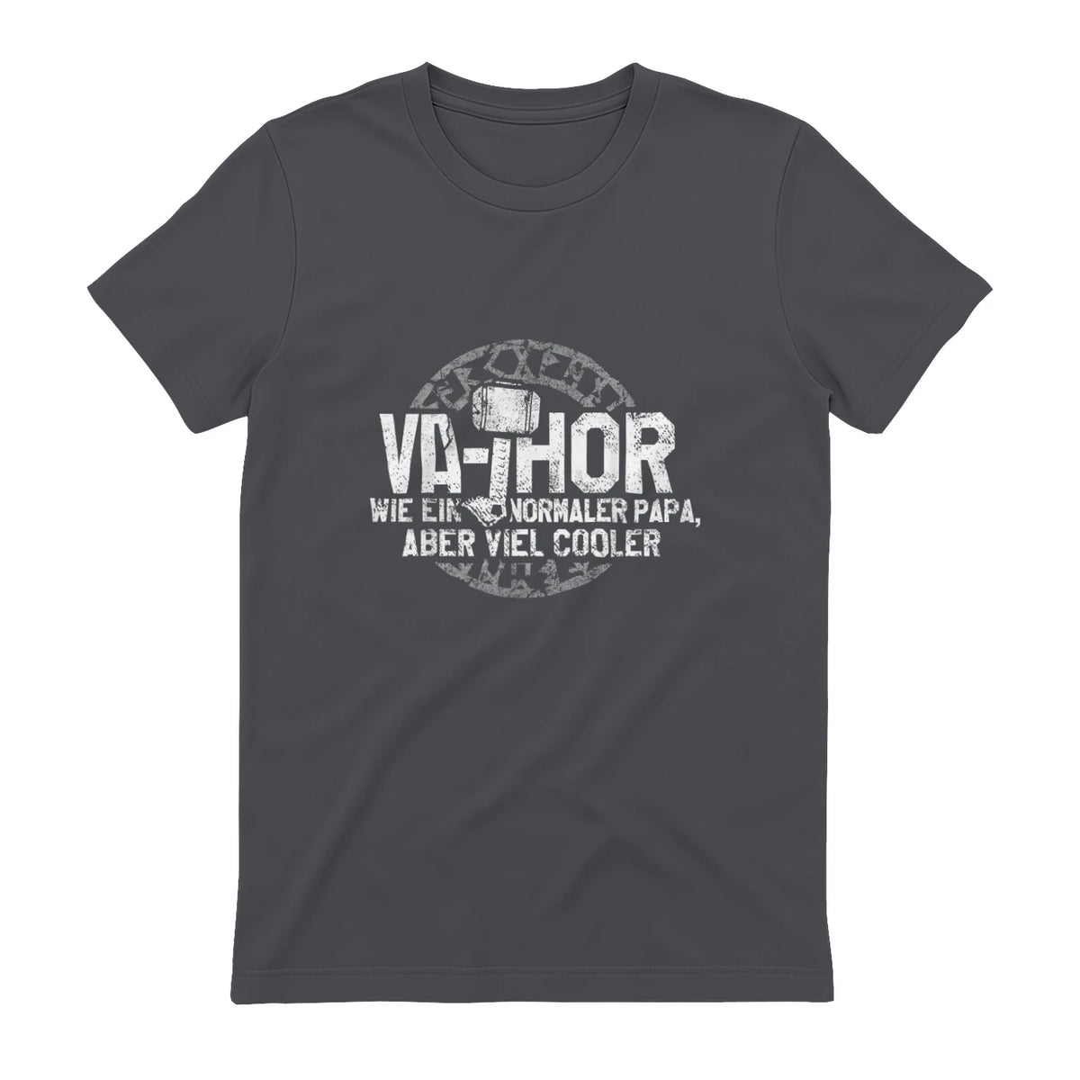 Vathor Vater Thor Cool Hammer Papa Fathor in Charcoal - back view