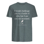William Shakespeare Quote English Literature & Classic Plays in Dark Heather - back view
