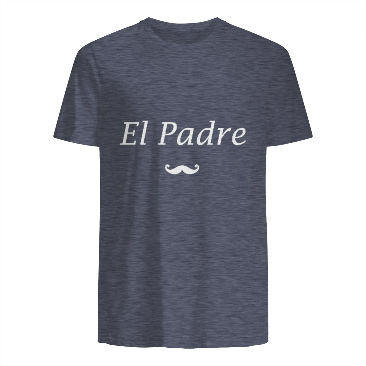 Amour Humour fête des père Super Papa EL Padre in Heather Navy - back view