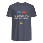 Futur Maman Futur Papa Annonce Grossesse bébé Arrive bientôt in Heather Navy - back view