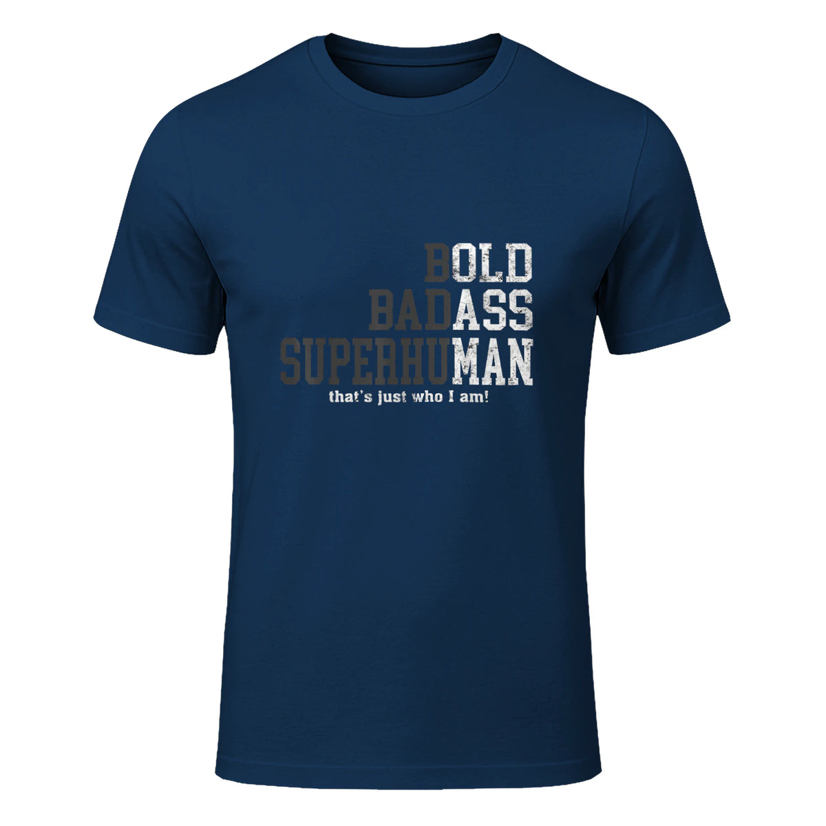 Funny Dad Husband Father's Day T-Shirt in Navy - front view