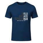 Funny Dad Husband Father's Day T-Shirt in Navy - front view
