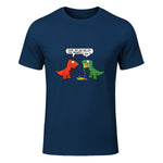 Dude Did You Eat The Last Unicorn Funny Dinosaur in Navy - front view