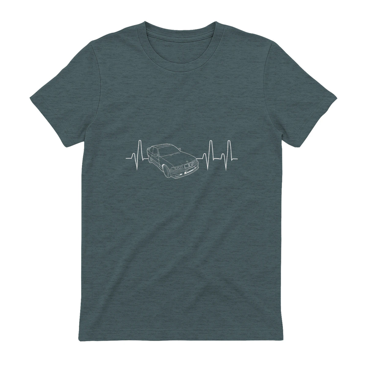 E36 Battement de C"ur pour Amoureux des Voitures in Dark Heather - back view