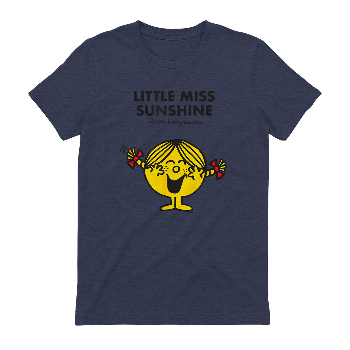 Mr. Men Little Miss Sunshine T-Shirt in Heather Navy - back view