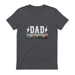 Dad Retro Monster Truck T-Shirt in Charcoal - back view