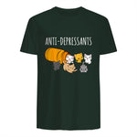 Anti-dépresseurs Chat Collection Chats Kitty Cat in Forest Green - back view