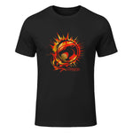 Thundercats Flare Circle Logo T-Shirt in Black - front view
