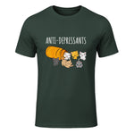 Anti-dépresseurs Chat Collection Chats Kitty Cat in Forest Green - front view