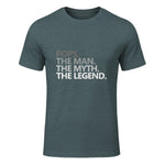 POPS GRANDPA DAD BIRTHDAY Father's Day Funny Men Gift in Dark Heather - front view