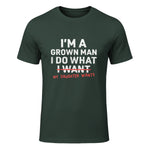 I Do What My Daughter Wants Dad T-Shirt in Forest Green - front view