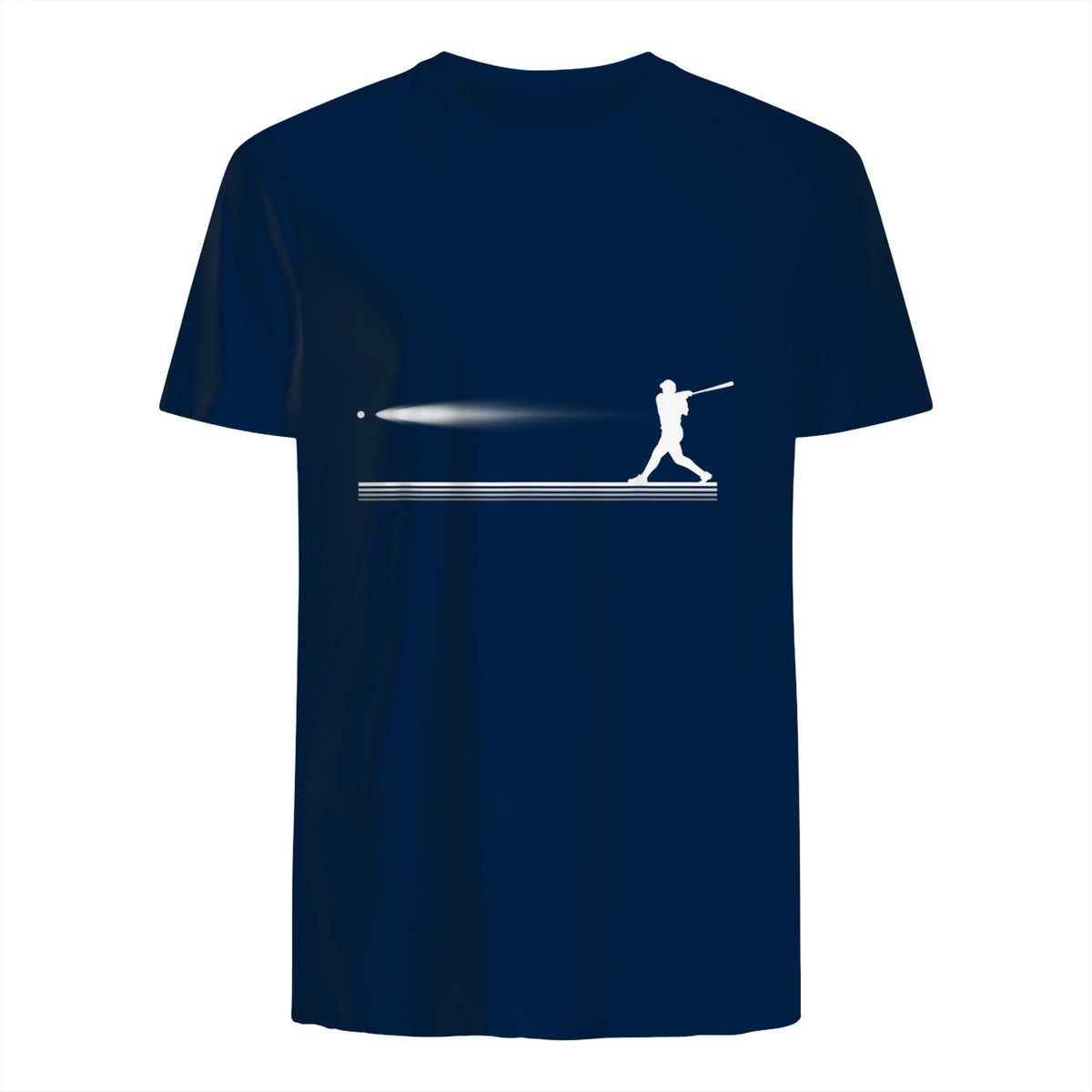 Baseball Apparel - Baseball T-Shirt in Navy - back view