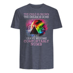 The Child Is Grown The Dream Is Gone Comfortably Number T-Shirt in Heather Navy - back view