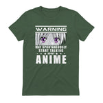 Warning May Spontaneously Start Talking About Anime in Military Green - back view