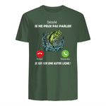 Désolé, Je suis sur Une Autre Ligne Pêche pour Pêcheurs Papa in Military Green - back view