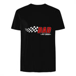 Dad Pit Crew Race Car T-Shirt in Black - back view