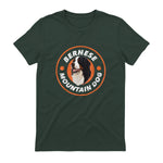 Bouvier bernois Love - Rétro amoureux des chiens in Forest Green - back view