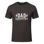 Dad Retro Monster Truck T-Shirt in Dark Chocolate - front view