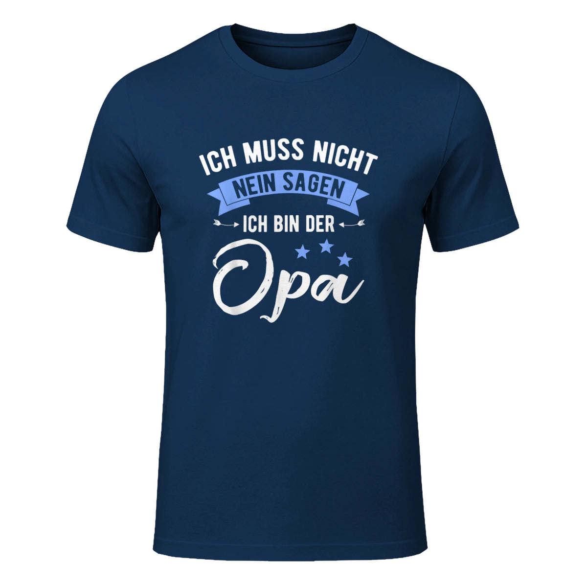 Ich Muss Nicht Nein Sagen Ich Bin Der Opa Lustiges in Navy - front view