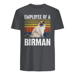 Chat – Employée de Birmanie – Sainte Birmanie in Charcoal - back view