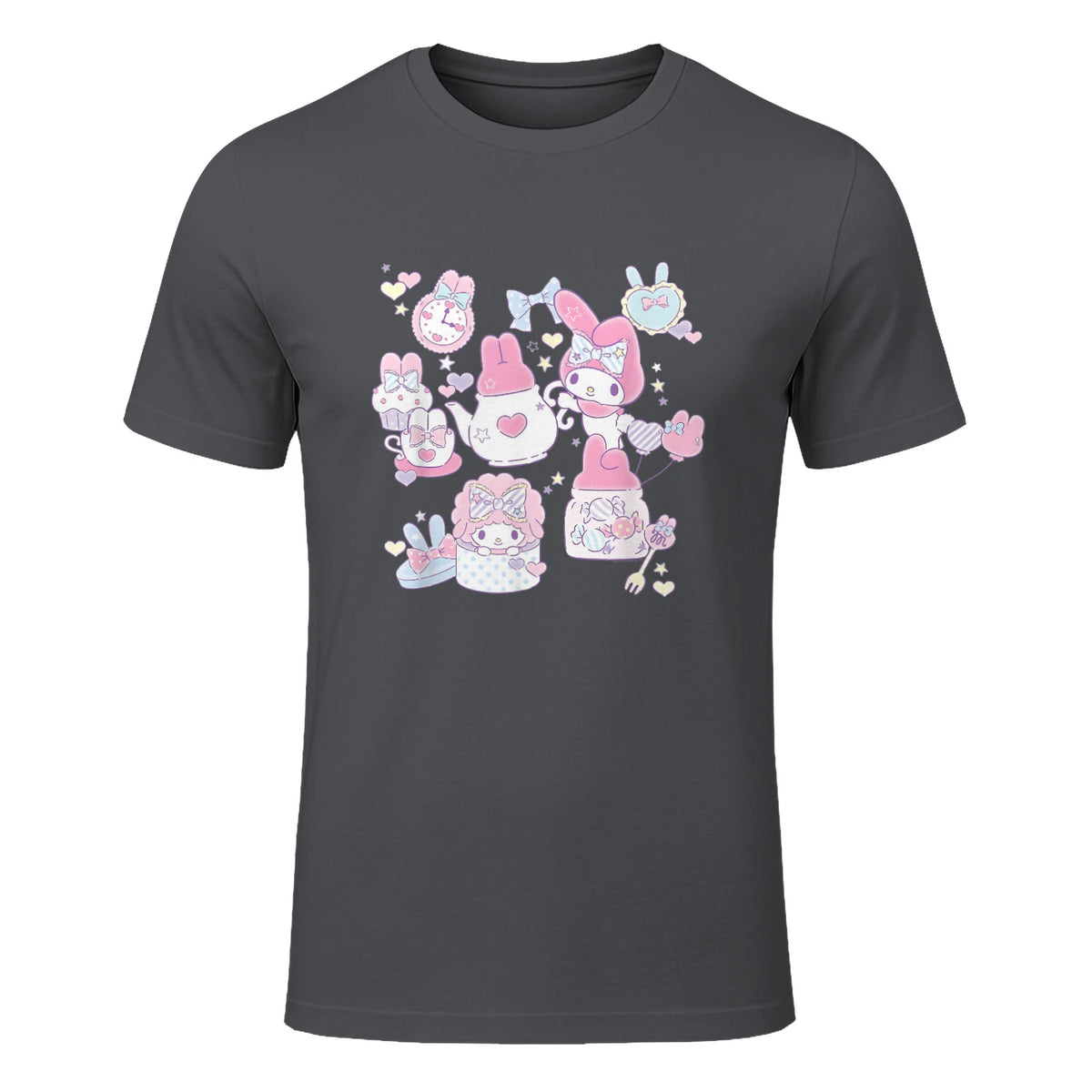 Sanrio My Melody Sweet Pink Tea Party in Charcoal - front view